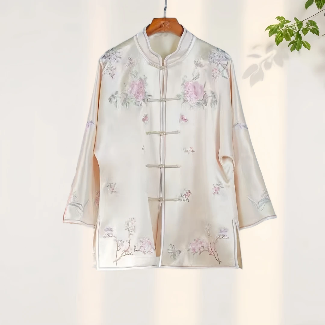 东彤【逐月】新款春秋重工刺绣中国风外套