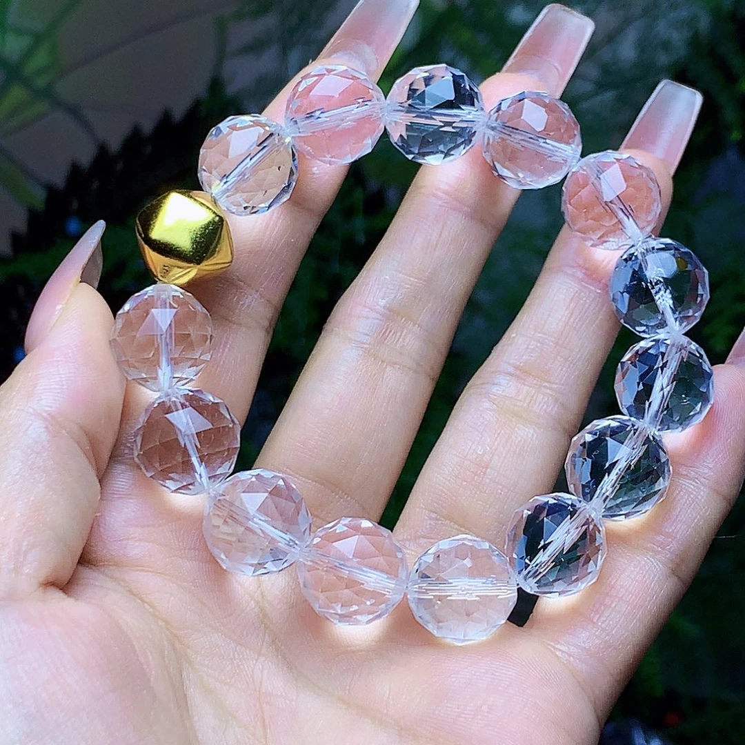 手链水晶银S925镶嵌天然
