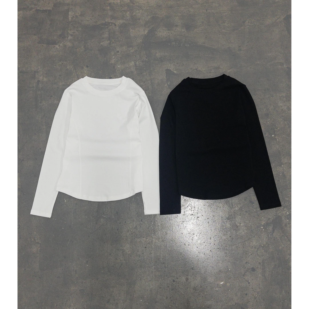 【长袖系列】梨月长袖 燕尾鱼骨正肩 显瘦设计感不规则上衣