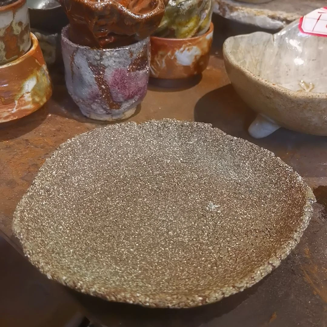 上***签瓷片手工高温原矿窑变不退不换