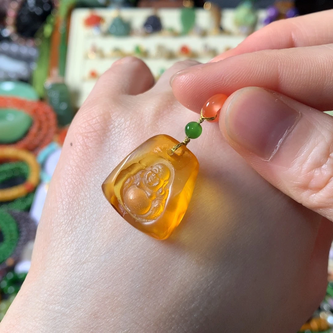 娜***你琥珀颈饰未镶嵌SL0006