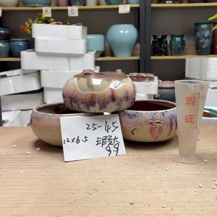 紫砂花盆多肉花盆微瑕45