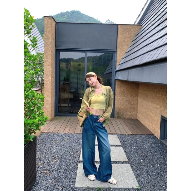 【赵小小yiamo】26719 长袖休闲慵懒百搭减龄韩系显瘦衬衫