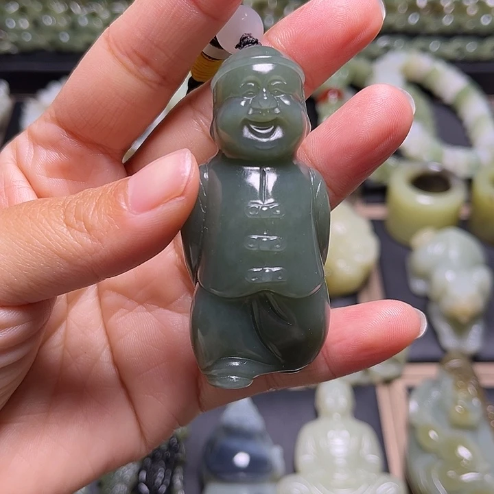 和田玉未镶嵌挂件