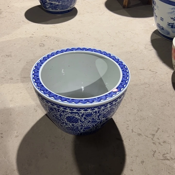 6***号景德镇陶瓷鱼缸直径52高度33