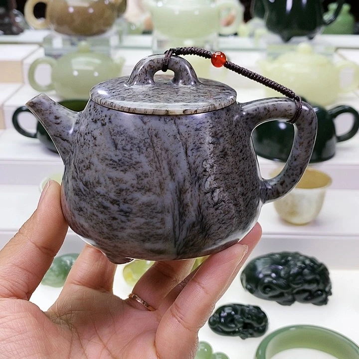 未镶嵌和田玉挂件淘*茶壶