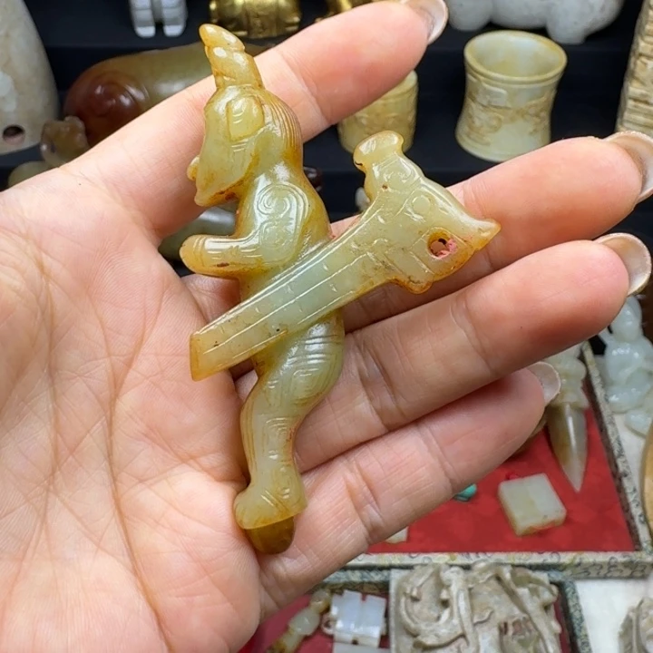 喜***洋手链未镶嵌和田玉（糖玉）