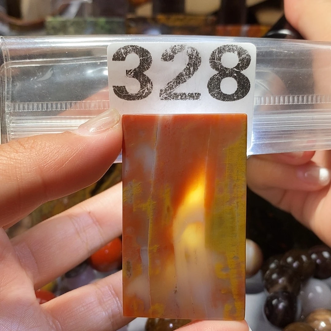 硅化玉未镶嵌天然北票硅化玉手串卡15.8