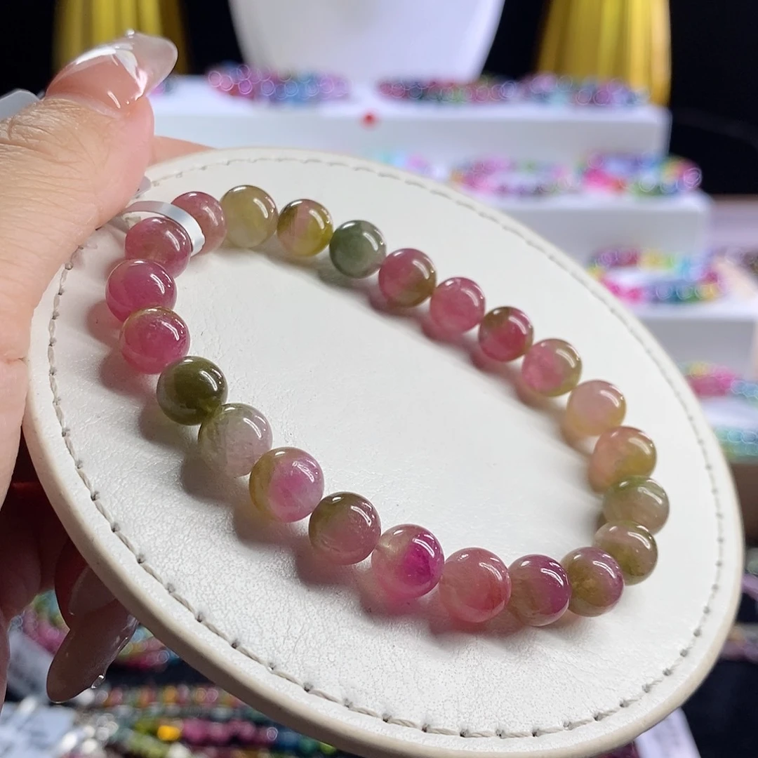 未镶嵌手链碧玺西瓜