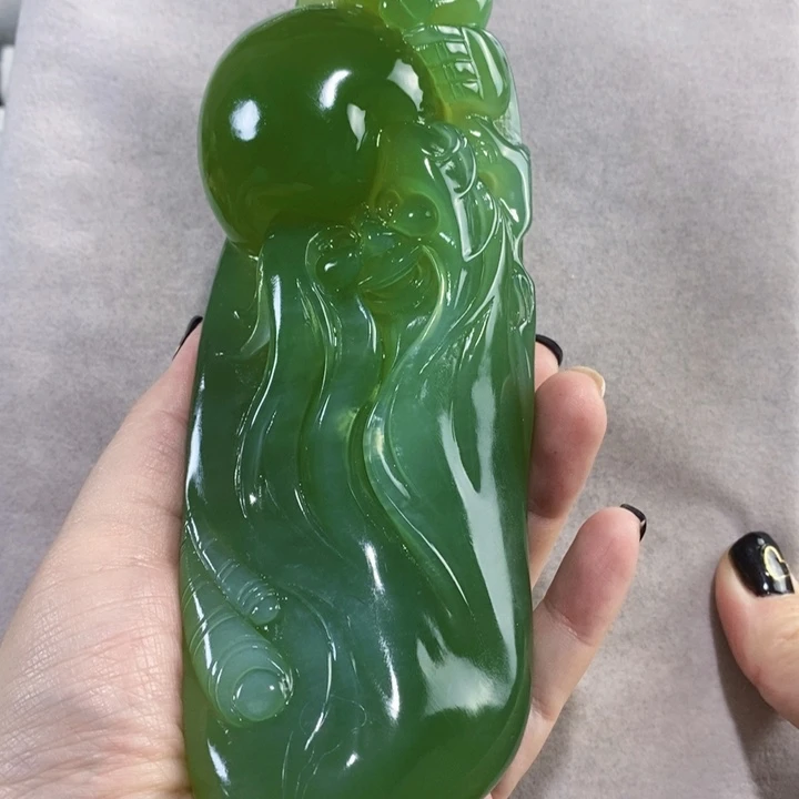 未镶嵌岫玉手把件用****3