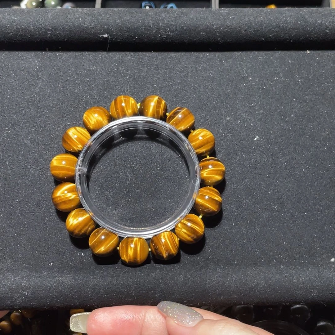 青***缝木变石（虎睛石）未镶嵌手链