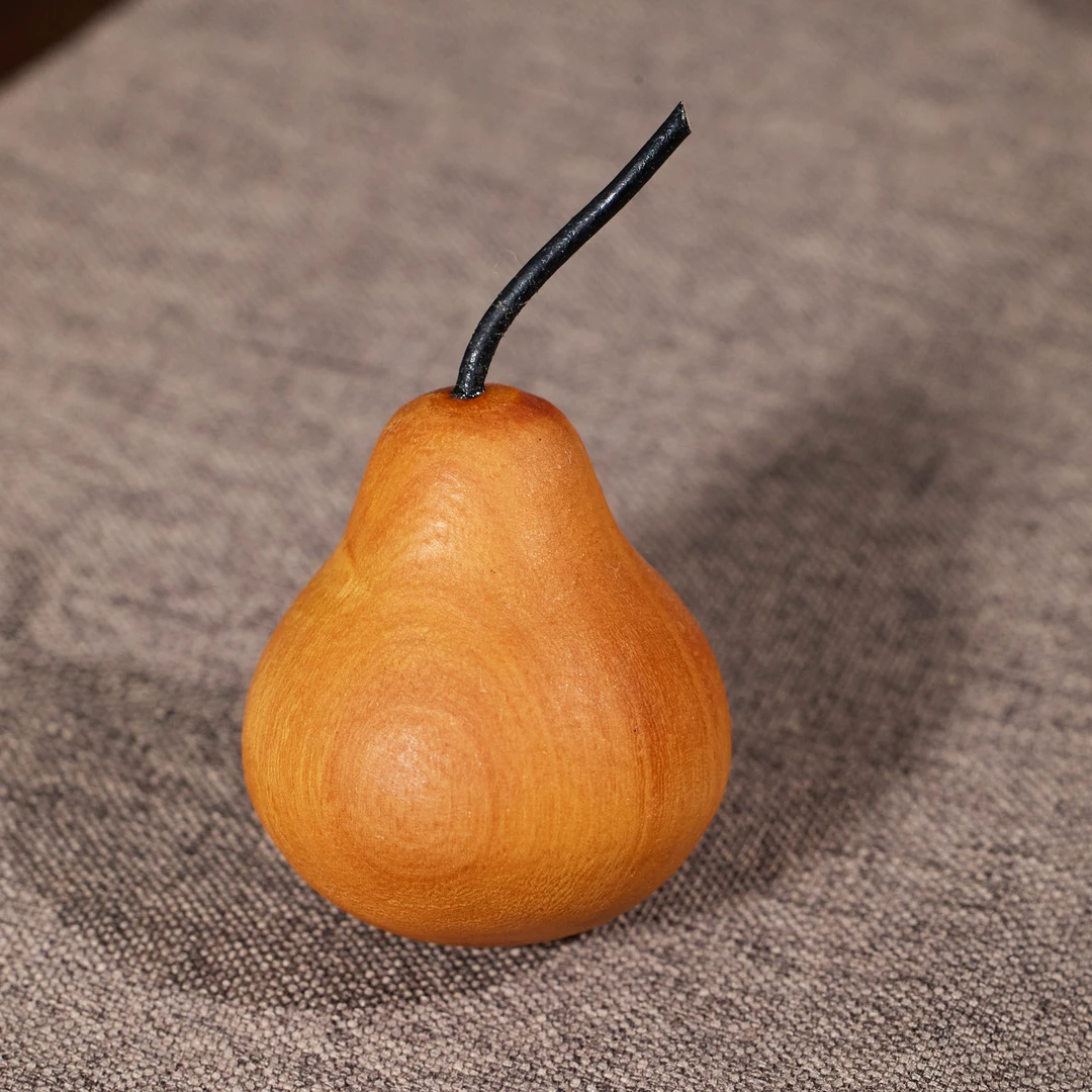 【歪歪】南美黄杨木梨摆件*N8040