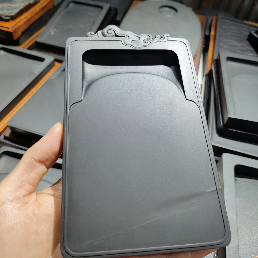 烟云歙砚老坑眉纹下坑籽料