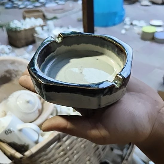库存微瑕窑变烟灰缸