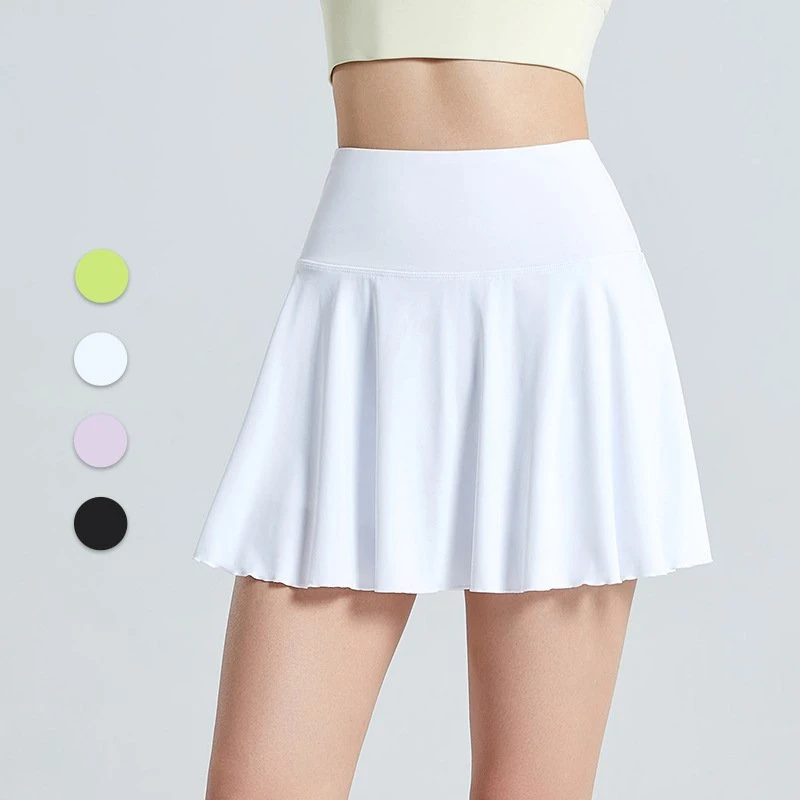 夏季薄款速干防走光短裙裤女运动瑜伽裙运动晨跑步休闲高腰显瘦