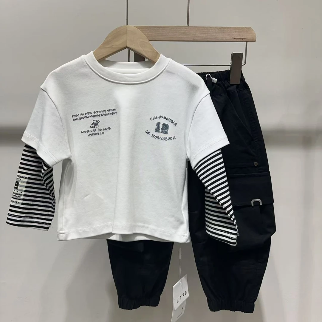 春季韩版儿童休闲长袖男童女童款