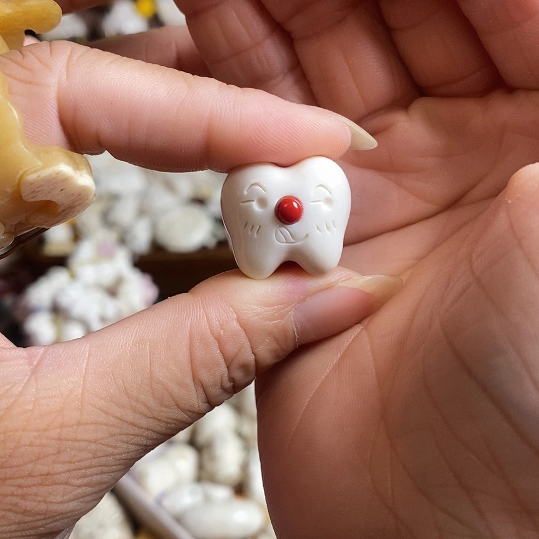 鹿骨把件11号嘟嘟牙小尺寸