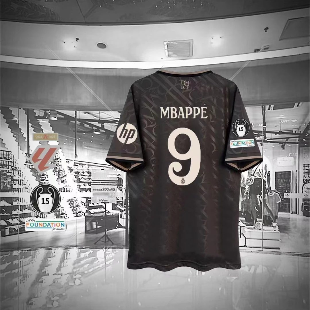 球员版皇马球衣西甲欧冠第二客场球衣足球队服速干夏季休闲紧身