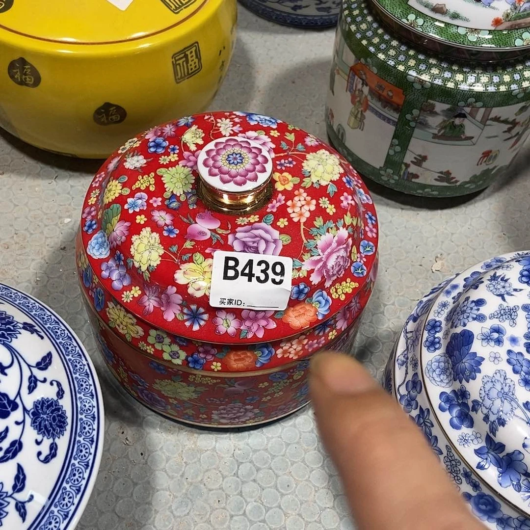 瓷片旺****猫景德镇陶瓷罐439