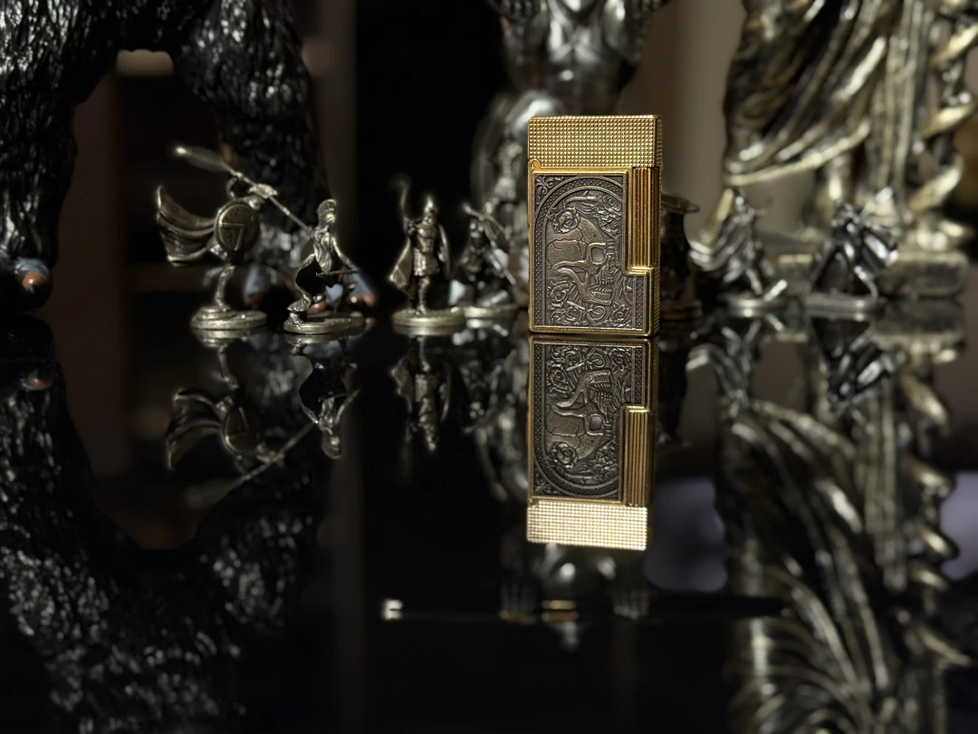 朗声至死不渝（金框）高端  充气打火机 S