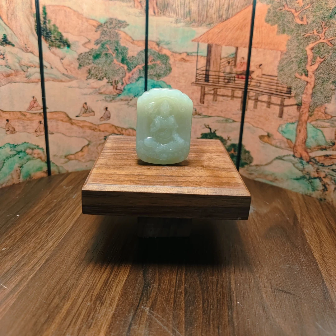 X和田玉观音吊坠0515