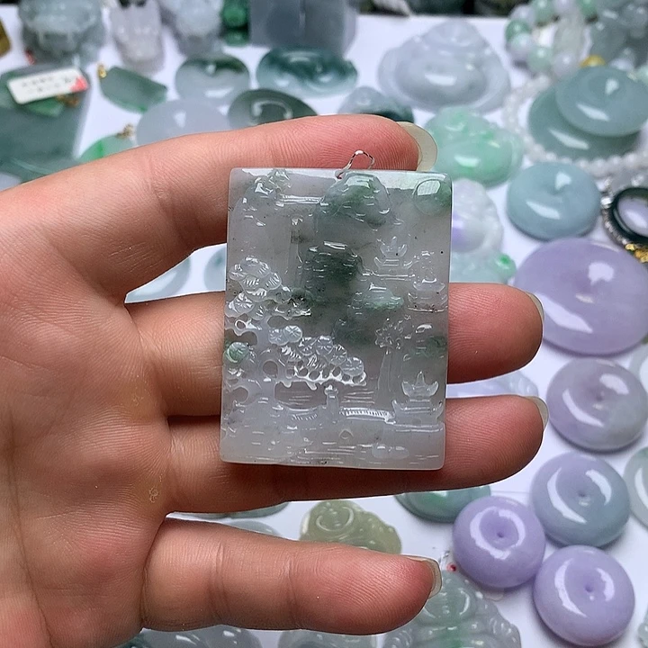翡翠未镶嵌颈饰天然翡翠