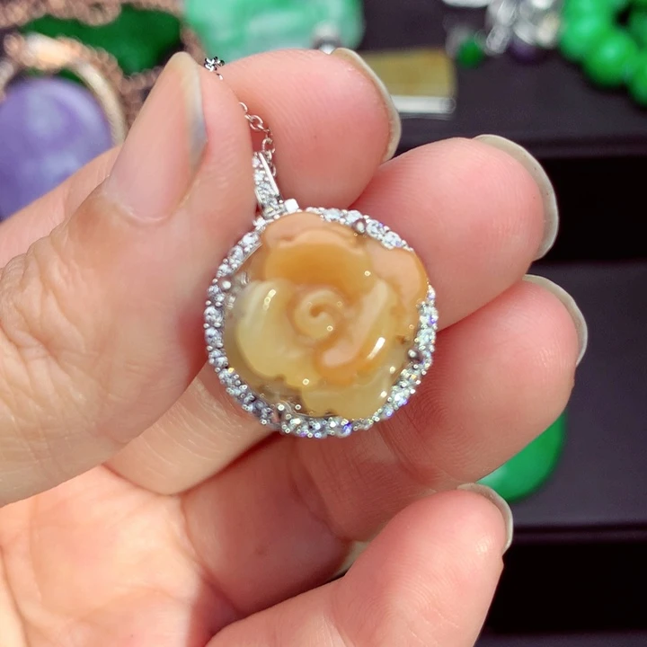 翡翠未镶嵌吊坠(不含链)