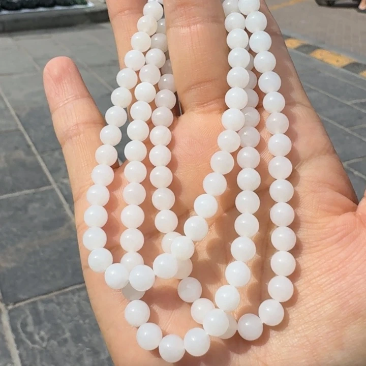 和田玉未镶嵌颈饰俄料白玉项链白富美多样性拍一发一