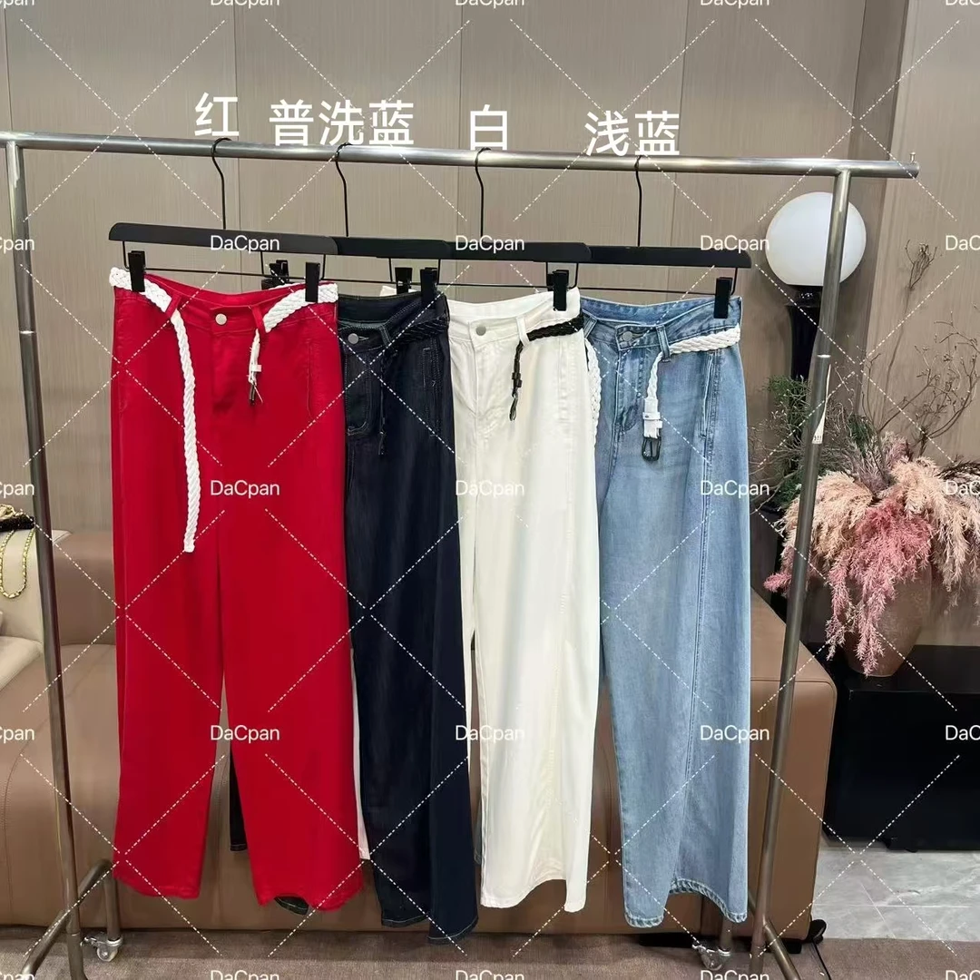 DACPAN-“裸感”时尚设计感阔腿牛仔裤 2025/盼·PP 886