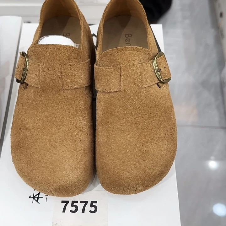 欠***毫松糕鞋黄牛剖层皮革