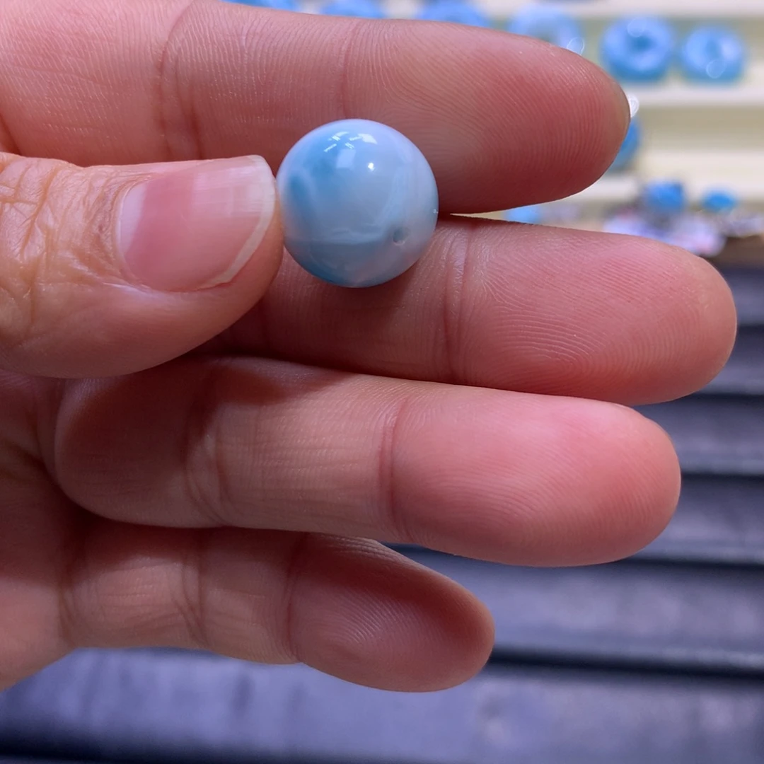 针钠钙石（海纹石）颈饰未镶嵌