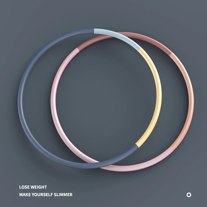 可拆卸8节呼啦圈收腹瘦腰成人圈不锈钢管高弹泡棉家用儿童呼啦圈