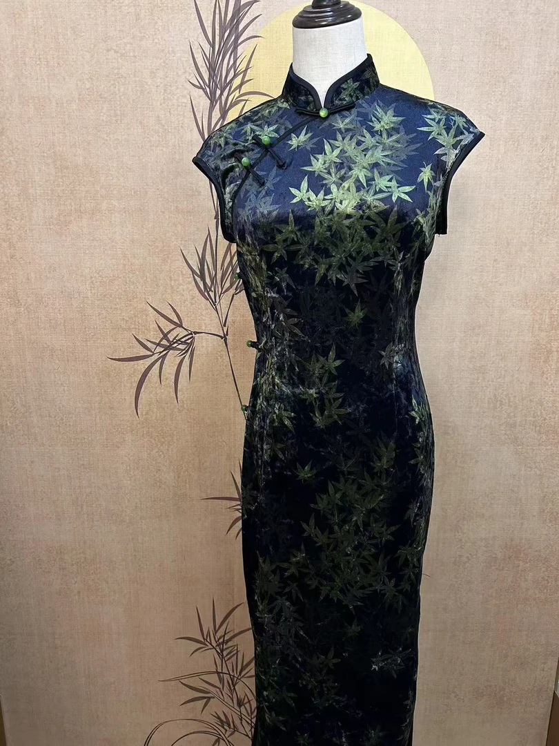 【寻枫】新款春夏款气质显瘦旗袍裙S-3XL