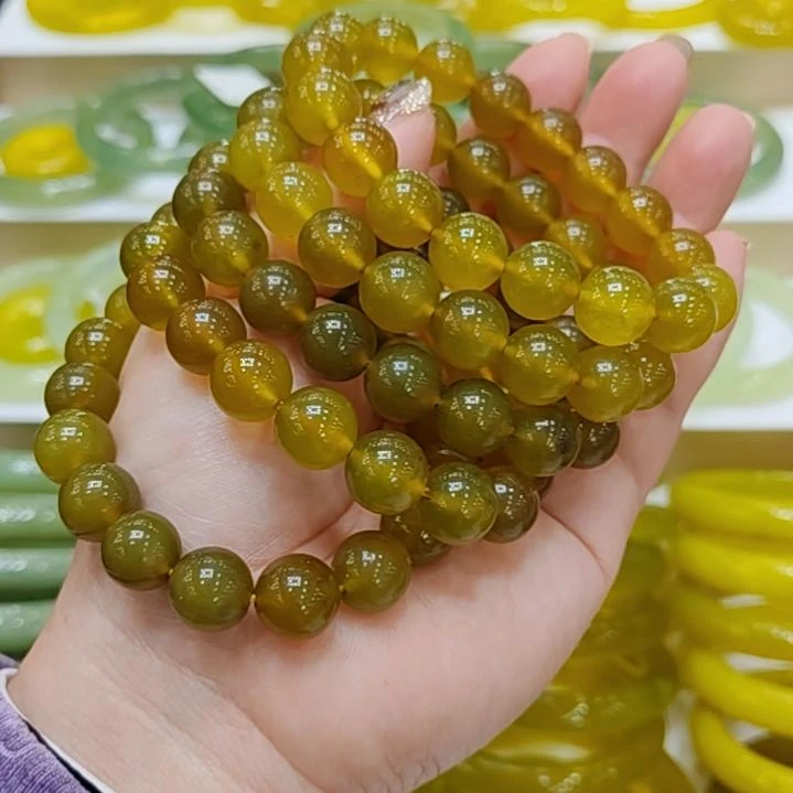 岫玉未镶嵌手链微瑕多样性发货拍一发一微瑕