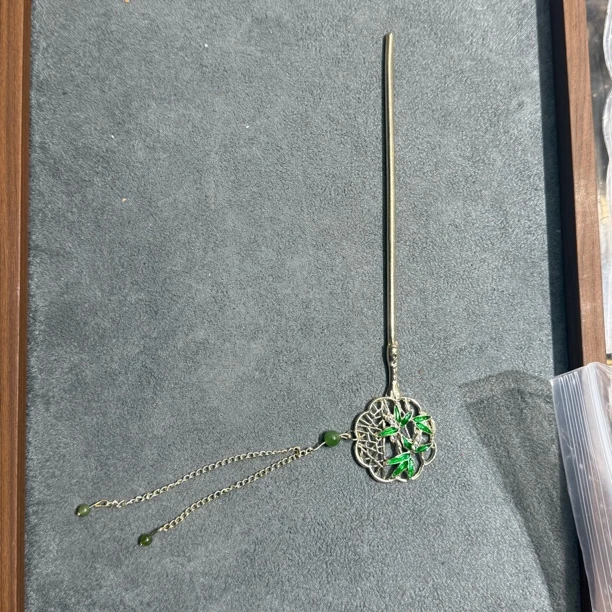 和田玉发簪一个-3517