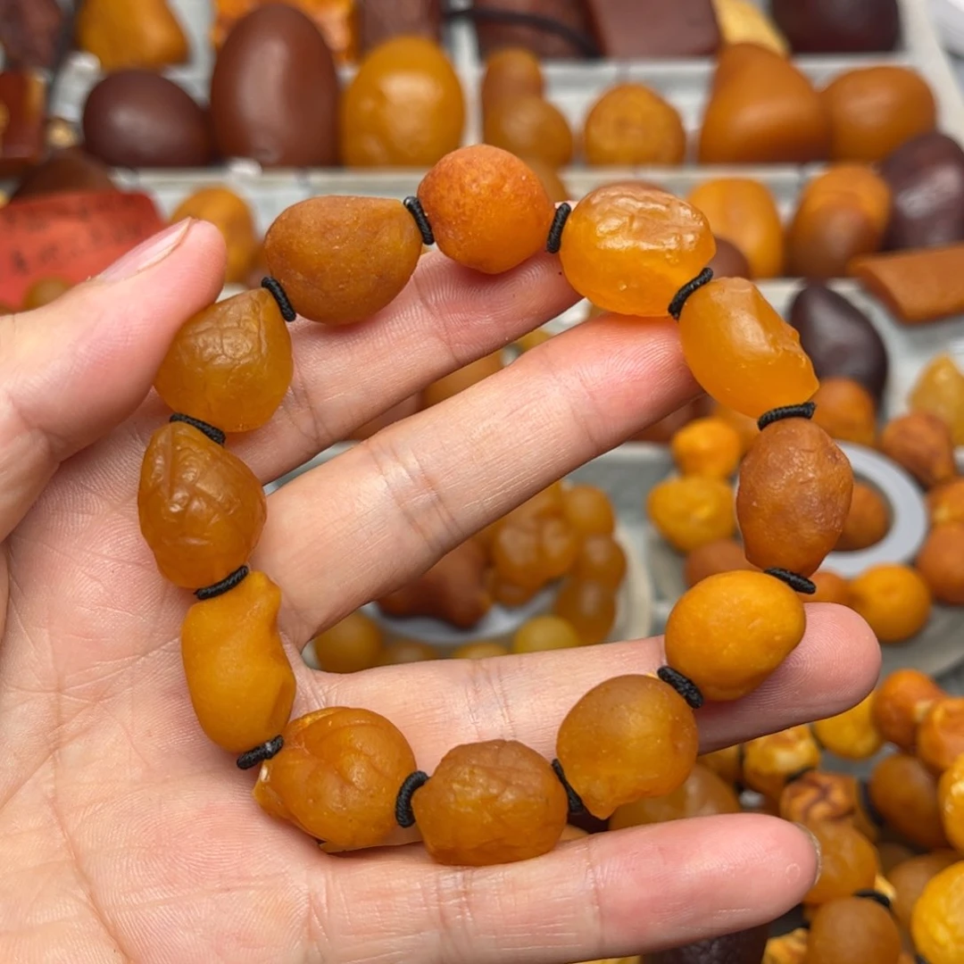 未镶嵌琥珀裸石天然蜜蜡手串