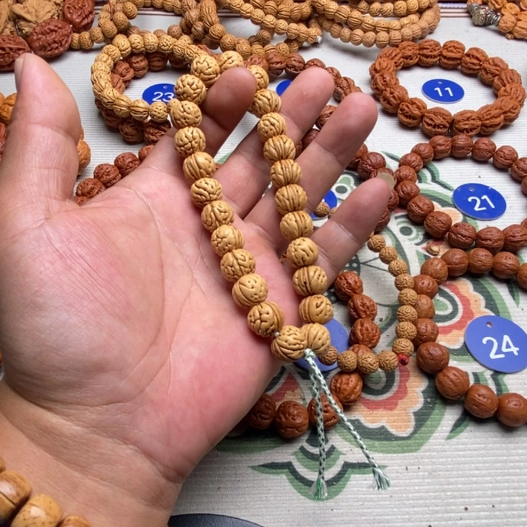 悟***至桃核手串大肠1.2尺寸24颗