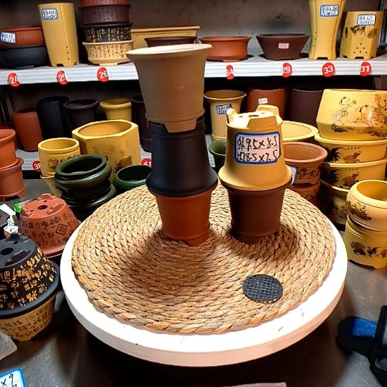 宜兴紫砂花盆4346