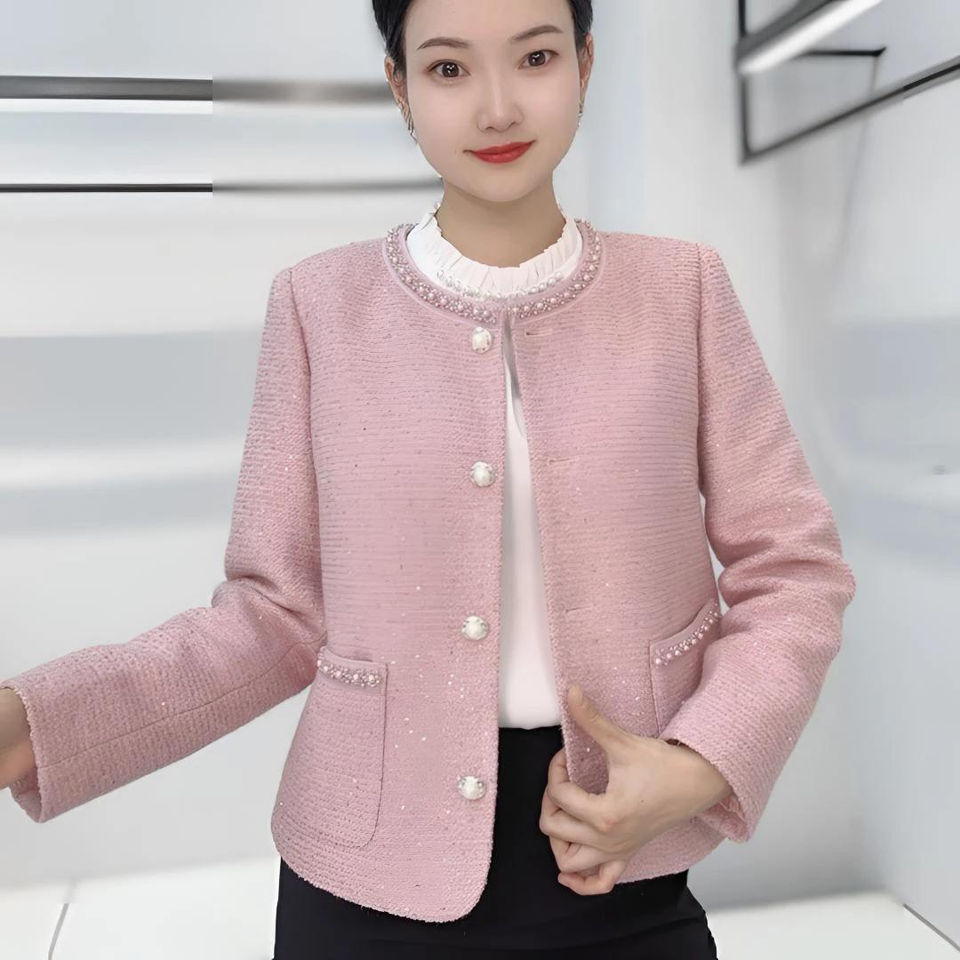 亚妃儿2025春款修身短外套小香风气质小个子洋气短款时尚百搭年轻