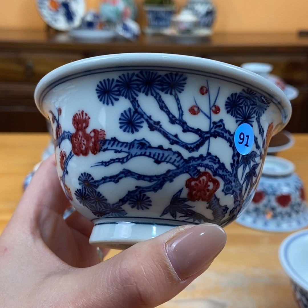 手绘现代茶具非古董