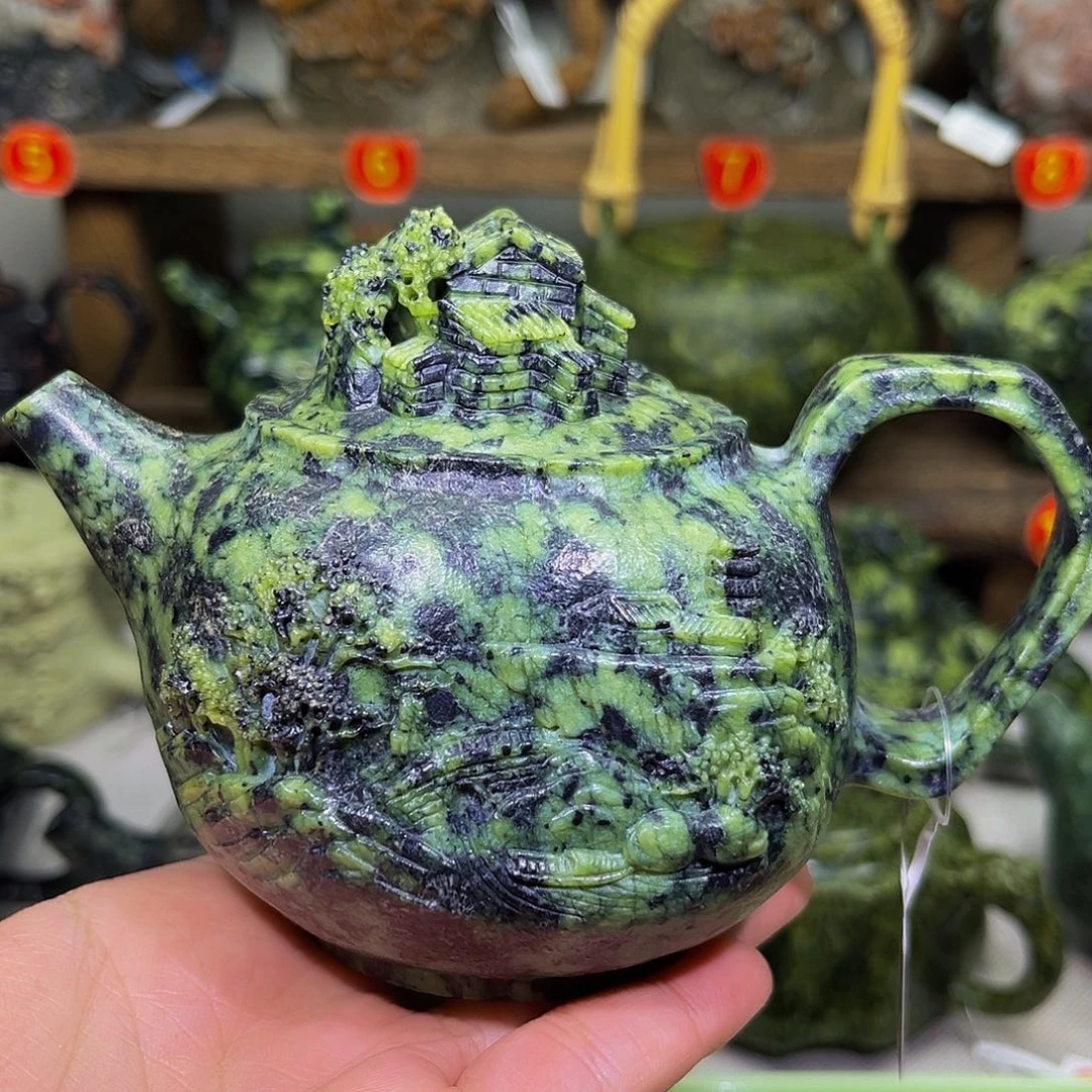 藏玉药王石山水人家220cc精品