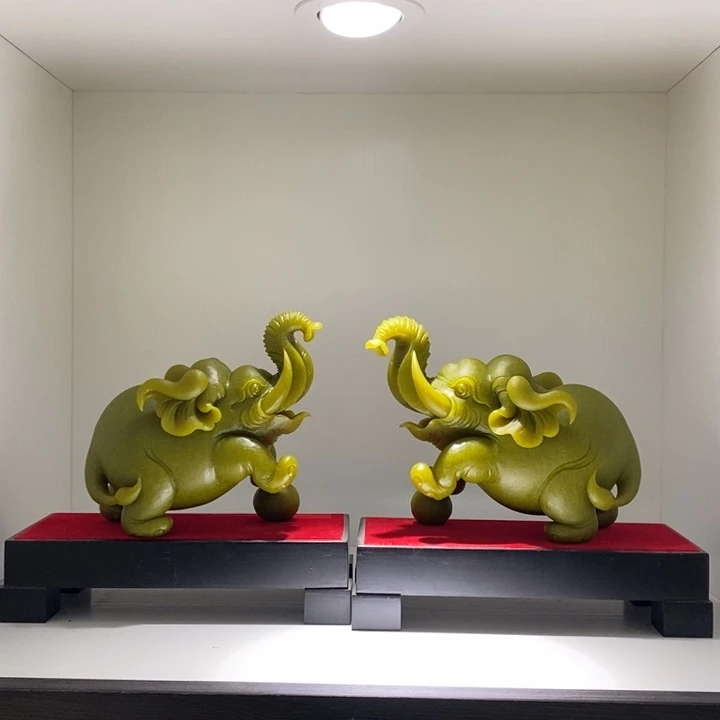 未镶嵌蛇纹石玉（覆膜）珠宝奇石