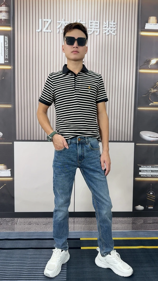 高端牛仔裤潮流休闲2025秋季新款微弹力时尚百搭直筒裤复古潮牌