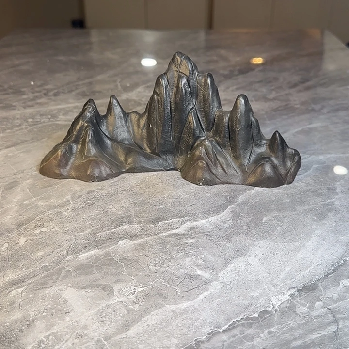 山***雨奇石茶宠鱼缸文房摆件