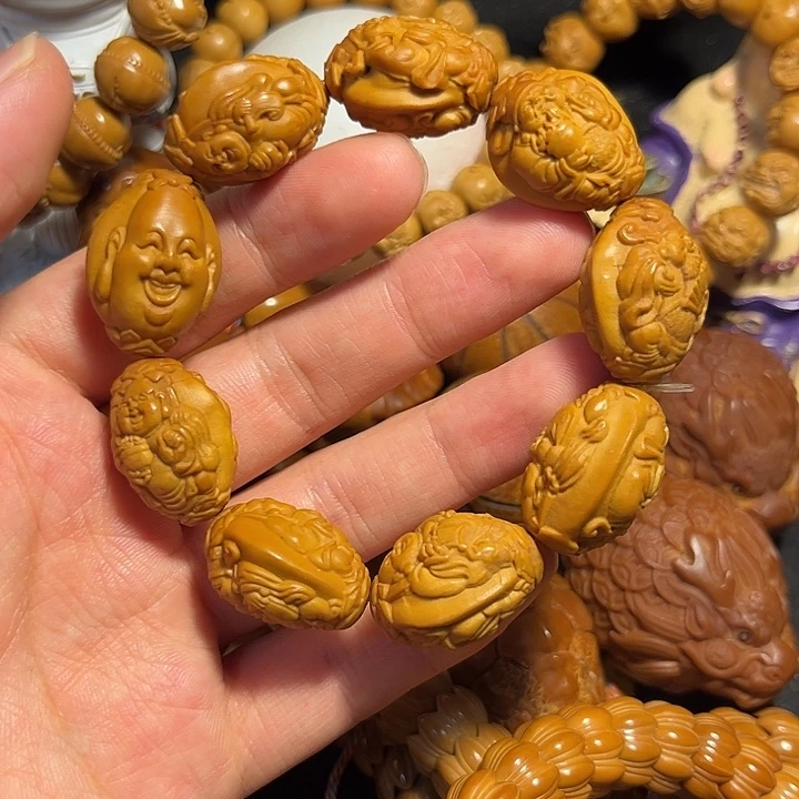 手串/手链橄榄核浮雕财迷