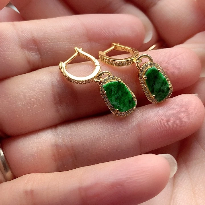 翡翠银S925镶嵌颈饰翡翠