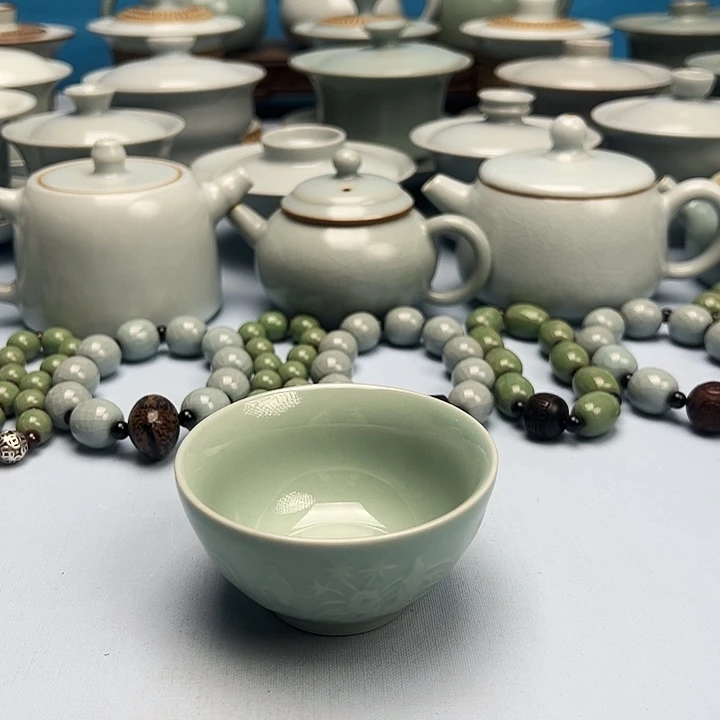 杯翠绿釉主人杯原矿原釉原产地