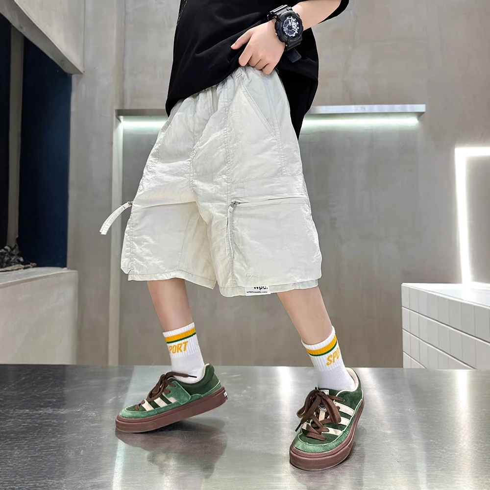 男童短裤夏季速干2025新款儿童薄款工装五分裤中大童洋气休闲夏装