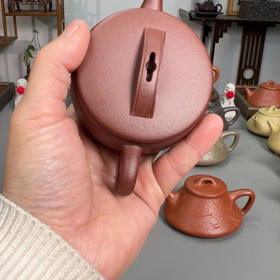 茶壶紫砂紫泥汉瓦微微瑕