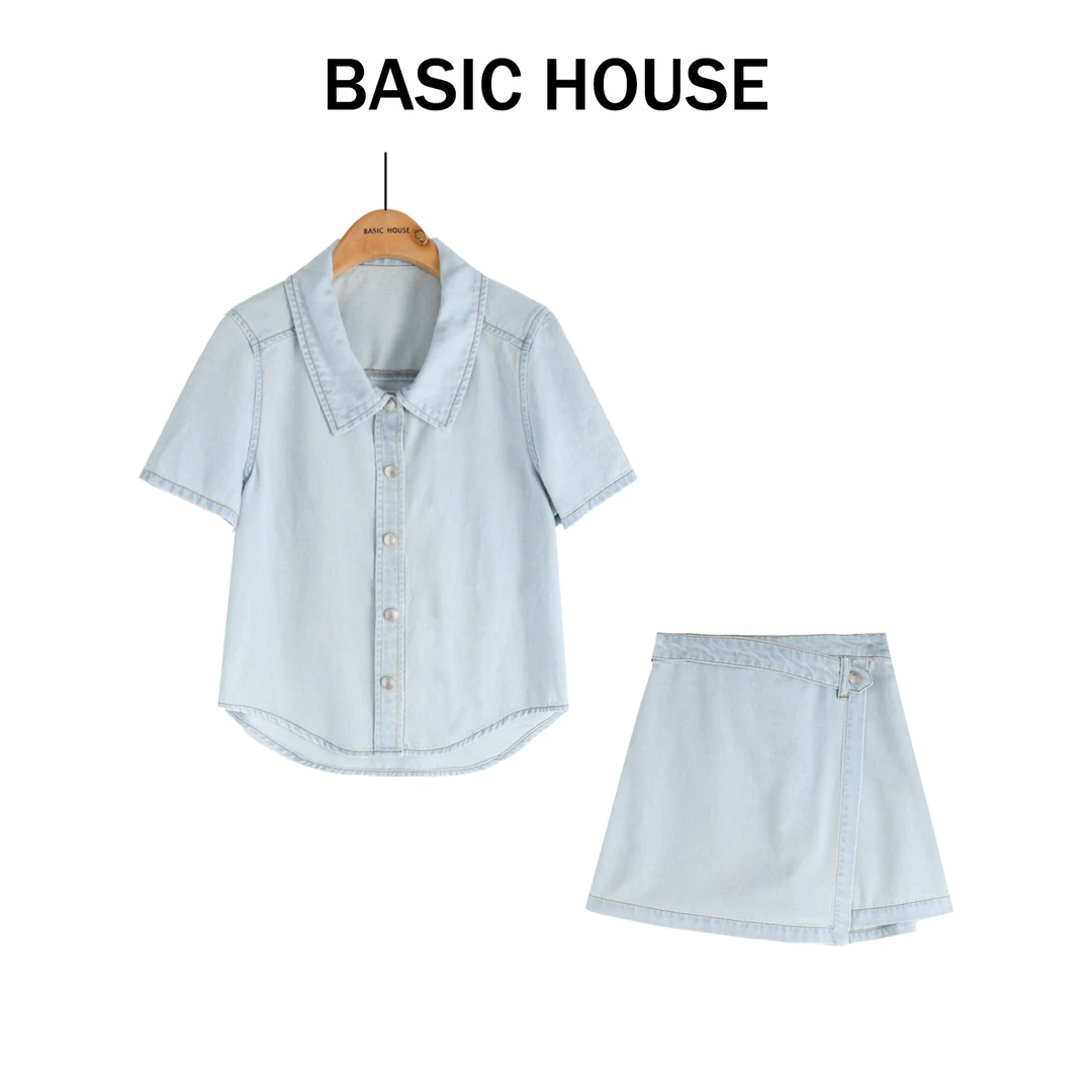 Basic House/百家好夏季新款百搭气质轻奢时尚套装B1335B5G7J2